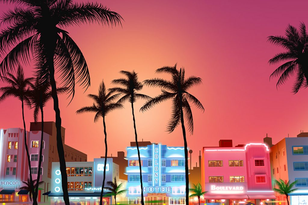 Miami - cenário para jogo online.